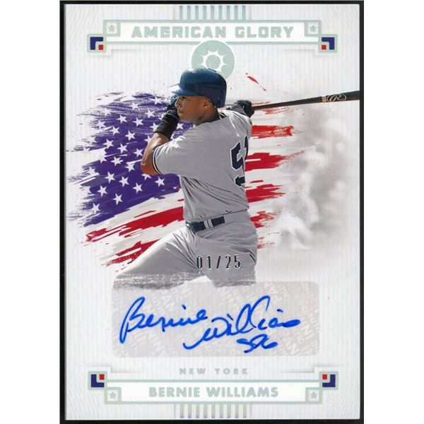 2024 Panini Boys of Summer Bernie Williams American Glory Autograph #1/25