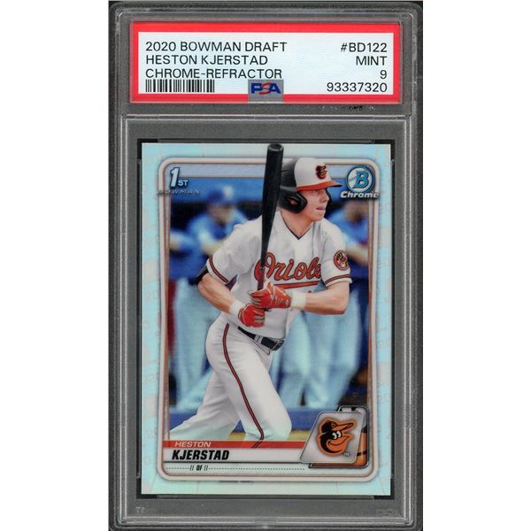 2020 Bowman Draft Heston Kjerstad Chrome Refractor RC - PSA 9