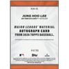 Image 2 : 2026 Topps Jung Hoo Lee Major League Material Autograph #68/99