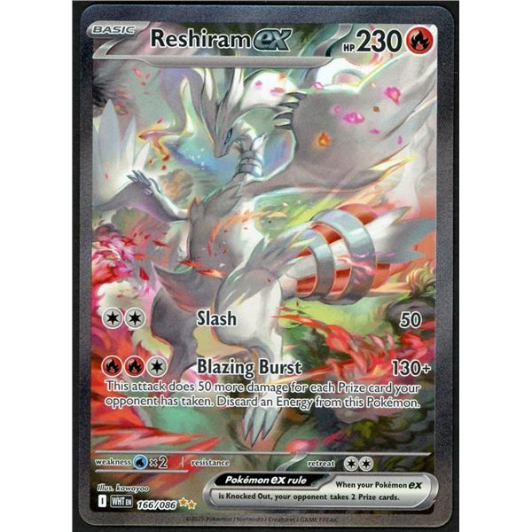 2025 Pokémon Reshiram EX Special Illustration Rare - White Flare - NM