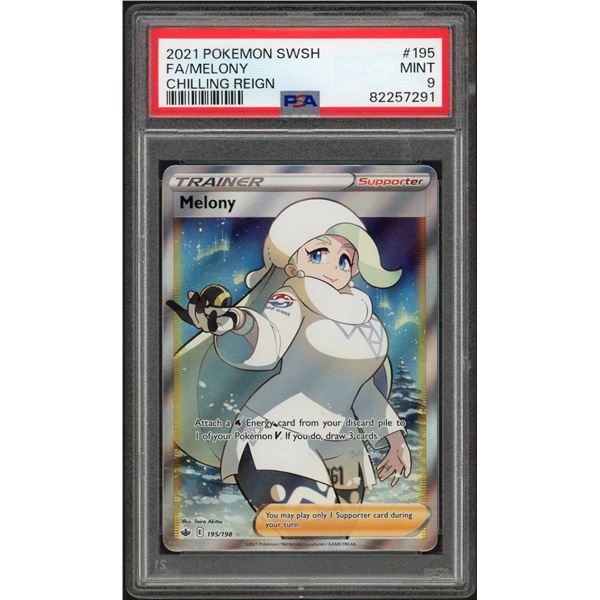2021 Pokemon Melony Full Art Trainer - PSA 9