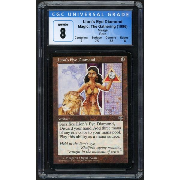1996 Magic the Gathering Lions Eye Diamond - CGC 8