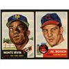 Image 1 : Lot of 2 x 1953 Topps Baseball Cards (HOF)