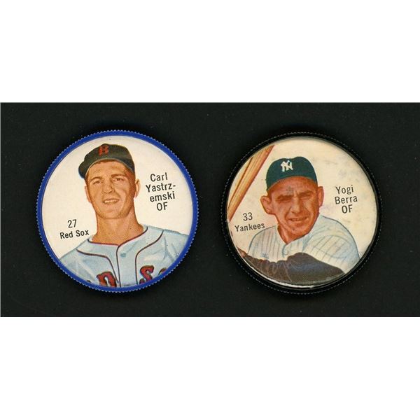 Lot of 2 x 1961 Salada Baseball Coins (HOFers)