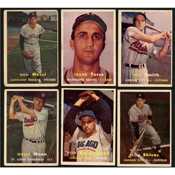 Lot of 20 x 1957 Topps Baseball Cards