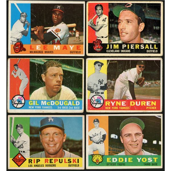 Lot of 41 x 1960 Topps Baseball Cards