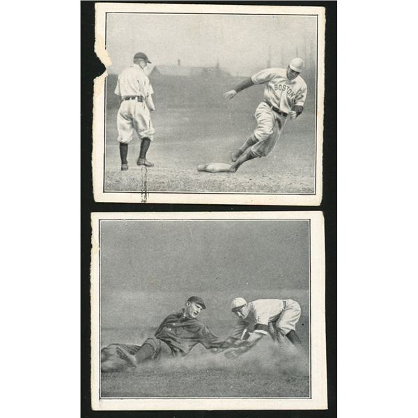 Lot of 2 x 1912 T202 Center Panels (HOF)