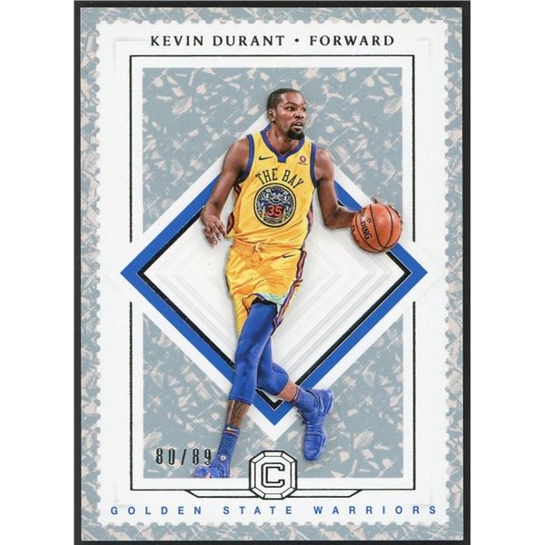 2017-18 Panini Cornerstones Kevin Durant Crystal Warriors #80/89