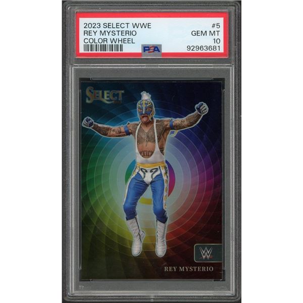 2023 Select WWE Rey Mysterio Color Wheel SSP - PSA 10
