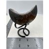 Image 4 : 3.6 INCH POLISHED AMETHYST MOON SHAPE
