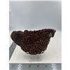 Image 1 : 6 X 4 INCH RED CALCITE WITH PYRITE SPECIMEN