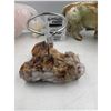 Image 3 : 4.6 INCH  HIGH GRADE CITRINE CANDLE HOLDER (HEATED AMETHYST)