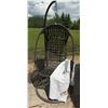 Image 1 : Outdoor Hanging Egg Chair with Stand