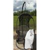 Image 2 : Outdoor Hanging Egg Chair with Stand