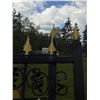 Image 4 : Black and Gold Iron Decorative Fence Panels