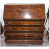 Image 6 : Mahogany Drop-Front Secretary Desk w/Brass Pulls