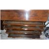 Image 7 : Mahogany Drop-Front Secretary Desk w/Brass Pulls