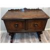 Image 2 : Wooden Sideboard Cabinet w/ Dual Doors & Ornate Detailing