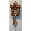 Image 1 : Hand-Carved Wood Cuckoo Clock With Floral Accents