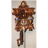 Image 5 : Hand-Carved Wood Cuckoo Clock With Floral Accents