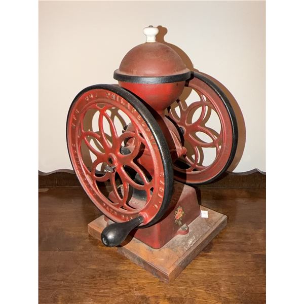 Enterprise Mfg Co. Cast Iron Coffee Grinder with Dual Flywheels