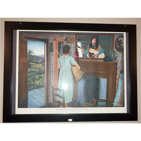 Donnie McDowell Framed Print, Reflections of a Coal Miner's Daughter, 2010