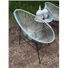 Image 4 : Outdoor Bistro Set w/ 2 Acapulco-Style Chairs, Table & Ceramic Buddha Heads