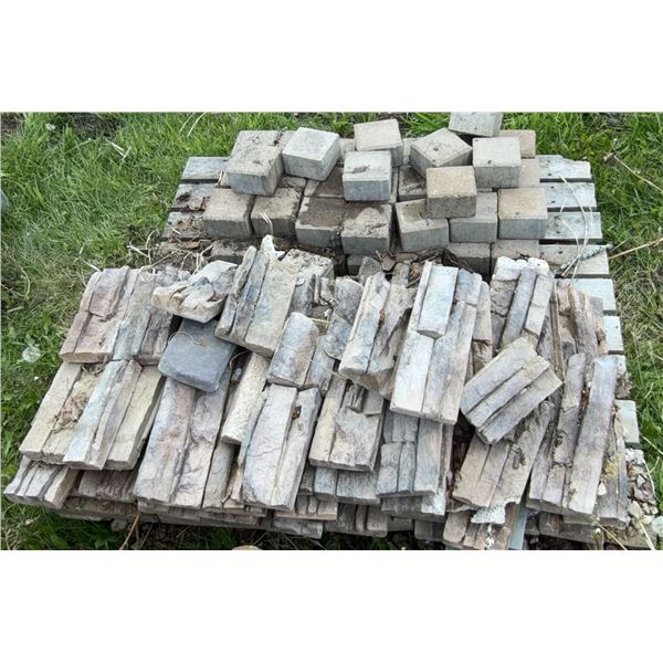 Concrete and Stone Garden Pavers on Pallet