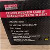 Image 2 : Thermo Sphere Ceiling Mounted 1500W Quartz Heater with Light