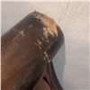Image 7 : Curved Wood and Leather X-Frame Bench