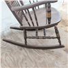 Image 3 : Wooden Rocking Chair with Painted Fruit Motif & Spindle Back
