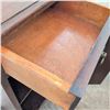 Image 4 : Wooden Side Cabinet w/ Drawer, Cabinet & Brass Pulls