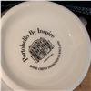 Image 10 : Picnic Pack- Embroidered Linens Basket Pyrex Casserole Dishes & more