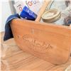 Image 12 : Picnic Pack- Embroidered Linens Basket Pyrex Casserole Dishes & more