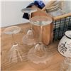 Image 4 : Picnic Pack- Embroidered Linens Basket Pyrex Casserole Dishes & more