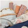 Image 7 : Picnic Pack- Embroidered Linens Basket Pyrex Casserole Dishes & more