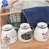 Image 9 : Picnic Pack- Embroidered Linens Basket Pyrex Casserole Dishes & more
