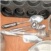 Image 5 : Stainless Steel Cookware and Cooking Utensil Lot with Muffin Pan
