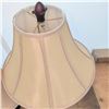 Image 2 : Table Lamps with Fabric Shades and Ornate Resin Bases