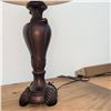 Image 3 : Table Lamps with Fabric Shades and Ornate Resin Bases
