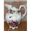Image 3 : Victorian Trading Co Floral Wash Basin and Pitcher Set
