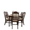 Image 1 : Wooden Dining Table with Six Chairs, 38 x 52 x 29 Inches