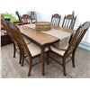 Image 4 : Wooden Dining Table with Six Chairs, 38 x 52 x 29 Inches