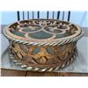 Image 5 : Wooden Dining Table with Six Chairs, 38 x 52 x 29 Inches