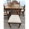 Image 7 : Wooden Dining Table with Six Chairs, 38 x 52 x 29 Inches