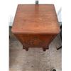 Image 3 : Wood Cabinet with Carved Door Panel and Cabriole Legs, 17 x 15 x 31 Inches