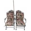 Image 1 : 4 Metal Outdoor Armchairs with Floral Cushions