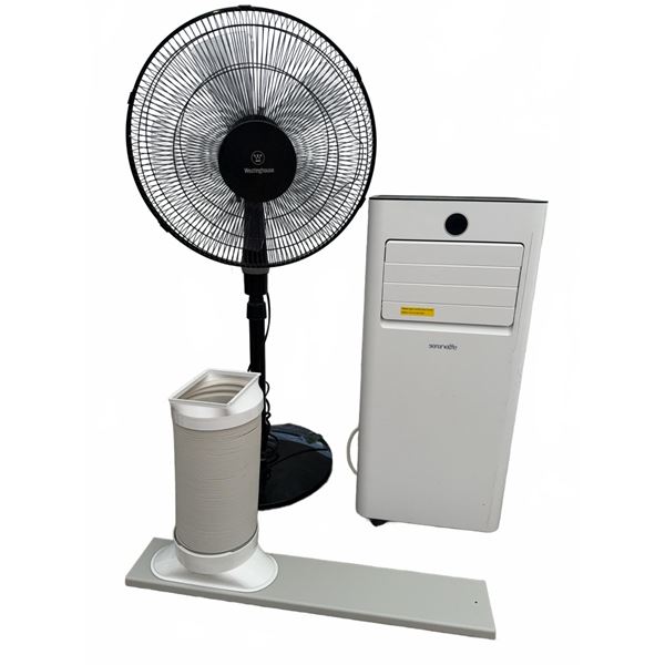 Westinghouse Pedestal Fan and SereneLife Portable Air Conditioner