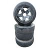 Image 1 : 4 Toyo Open Country A/T Tires with Black 5-Spoke Vehicle Rims