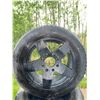 Image 2 : 4 Toyo Open Country A/T Tires with Black 5-Spoke Vehicle Rims